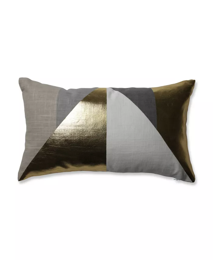 Pillow Perfect Avalon Gold Rectangular Throw Pillow - Intensery