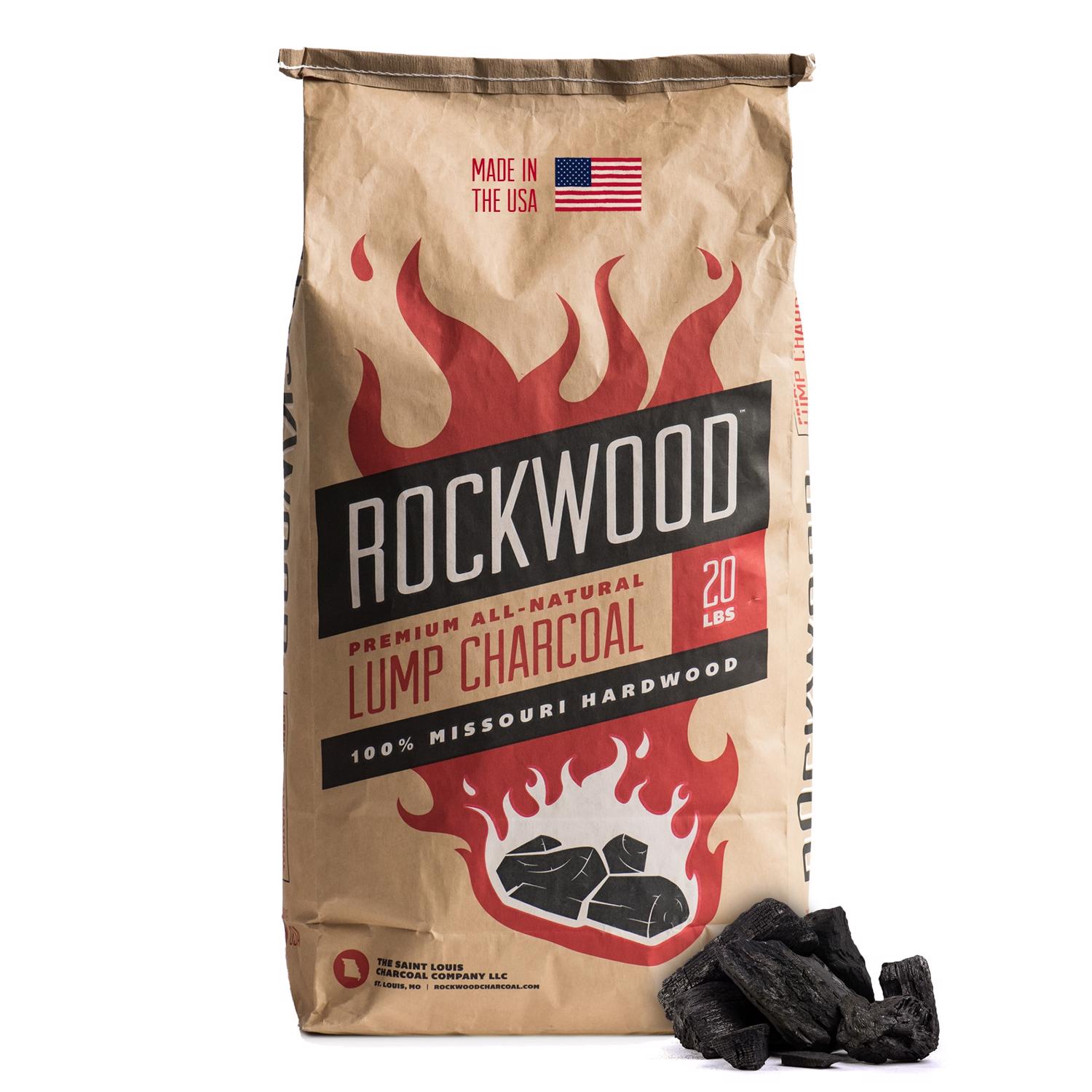 Rockwood All Natural Hardwood Lump Charcoal 20 lb - Intensery