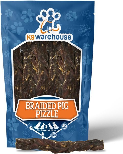 K9warehouse Pig Pizzle Pork Flavored Dog Chews - Intensery