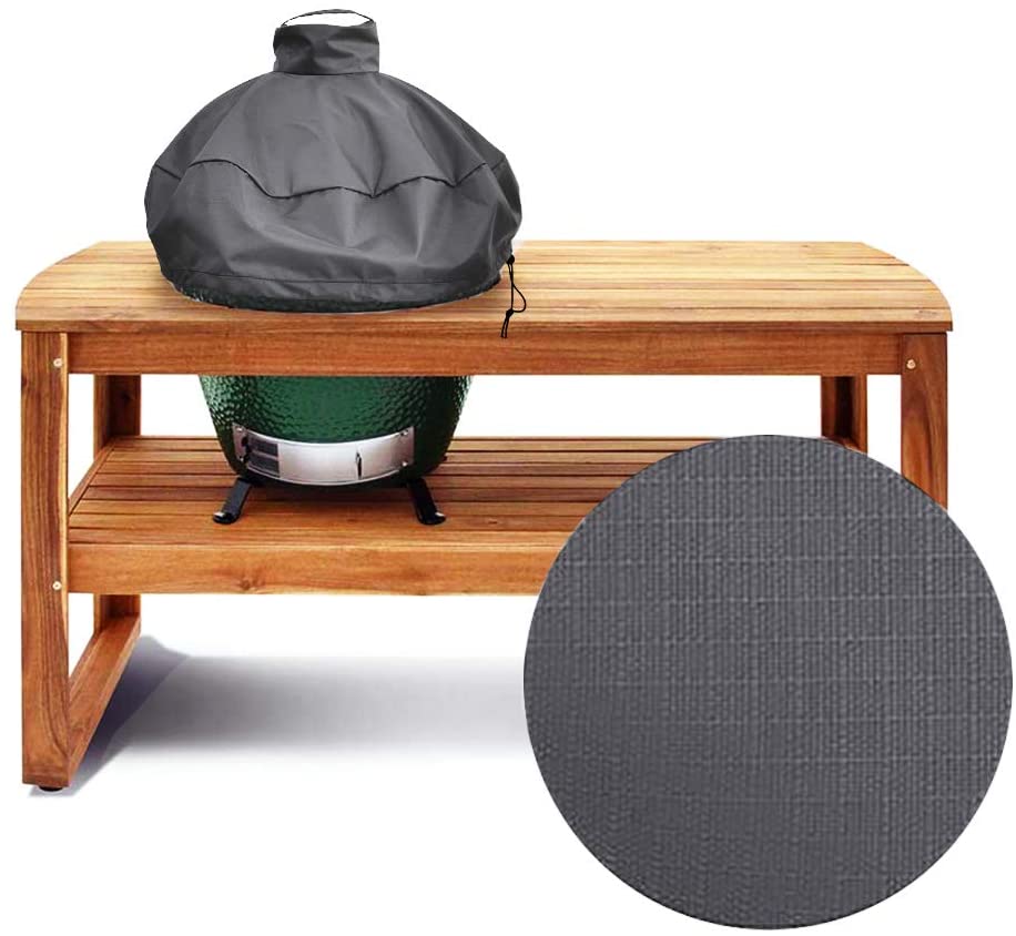 15 Inch Kamado & Ceramic Dome Grill Cover for Medium Big Green Egg, Visions in Built-in Or Island - Intensery