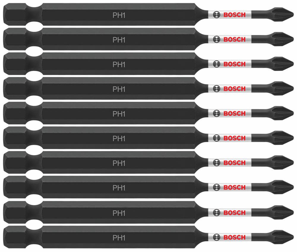 Bosch Impact Tough 3.5 In. Phillips #1 Power Bits (Bulk Pack) ITPH135B from Bosch - Intensery
