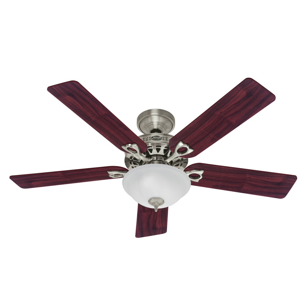 Hunter Astoria Ceiling Fan 52 Brushed Nickel Cherry/Maple - Intensery