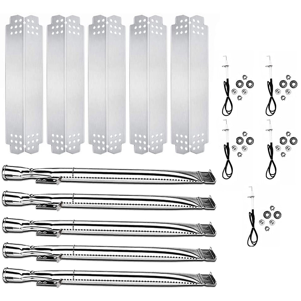 Repair Kit for Nexgrill 720-0882D, 720-0882S, 730-0882S 5 Burner Gas Grills, Burners, Heat Plates and Igniters Kit - Intensery