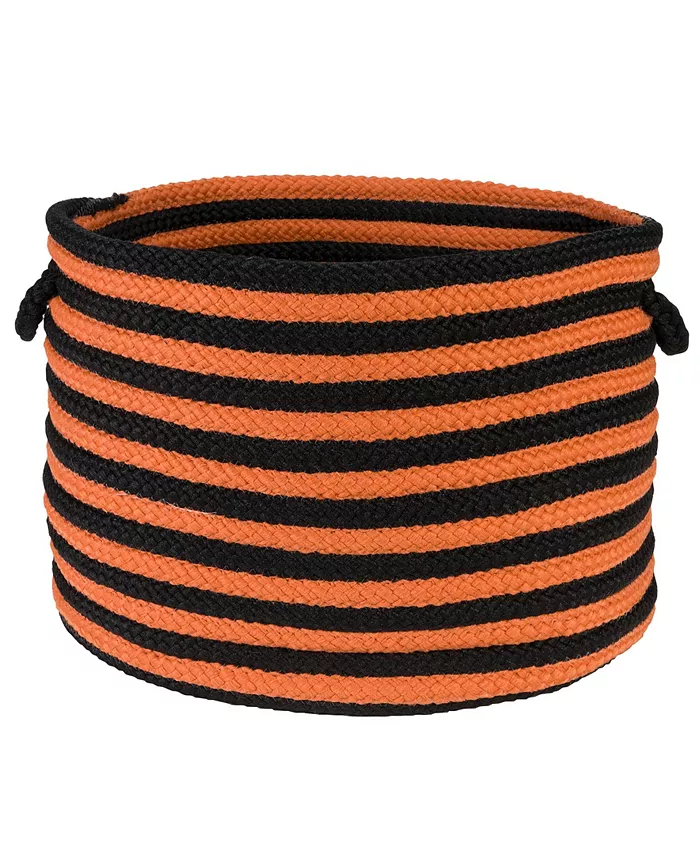 Colonial Mills Spunky Stripe Braided Storage Basket - Intensery