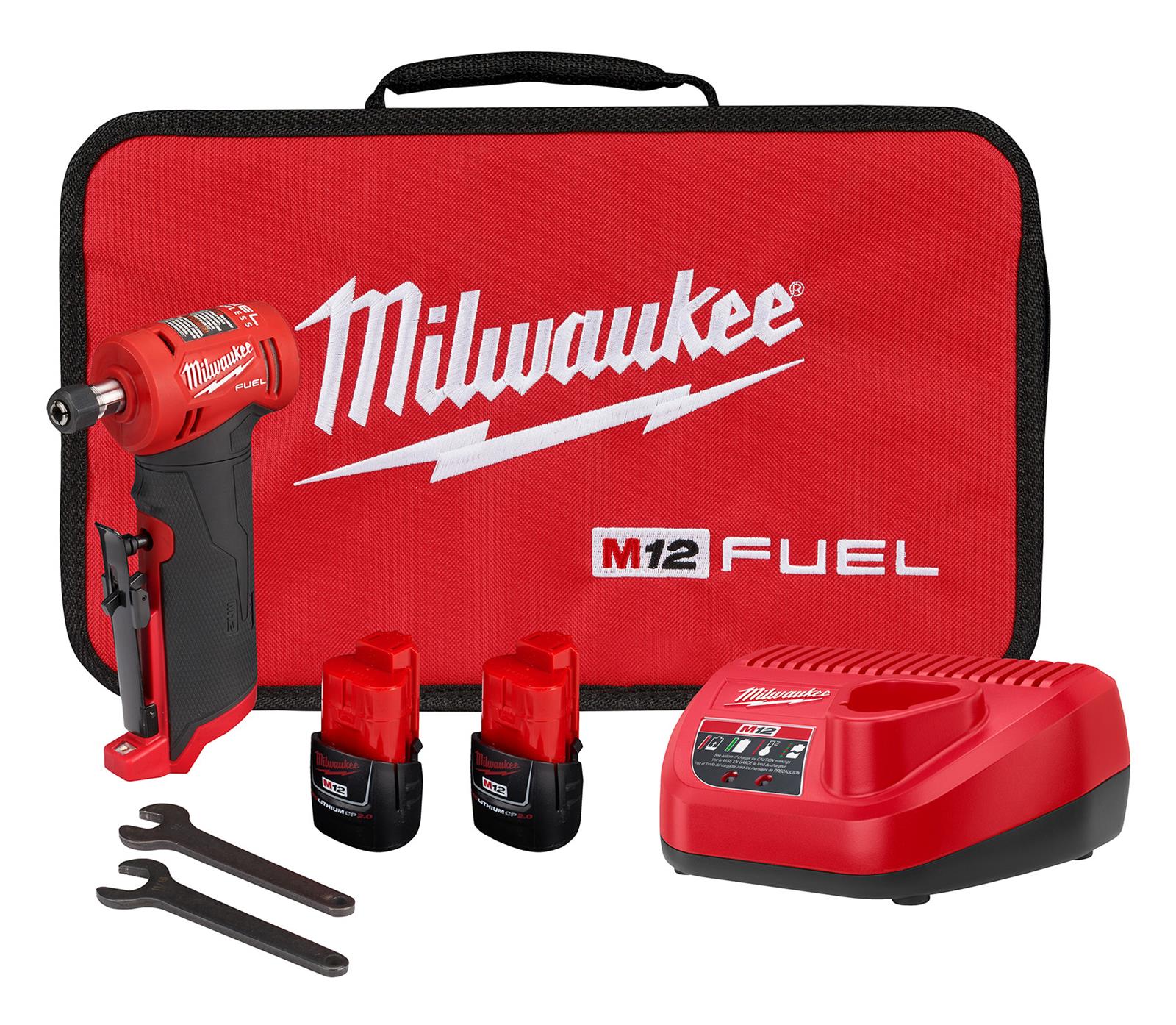 Milwaukee Tool 2485-22 Milwaukee M12 FUEL 1/4 in. Right Angle Die Grinders - Intensery
