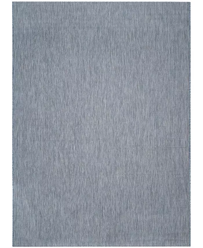 Safavieh Courtyard Navy and Gray 8' x 11' Sisal Weave Outdoor Area Rug - Intensery