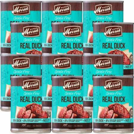 Merrick Grain Free  96 Real Duck Canned Dog Food (12x12.7 oz) - Intensery