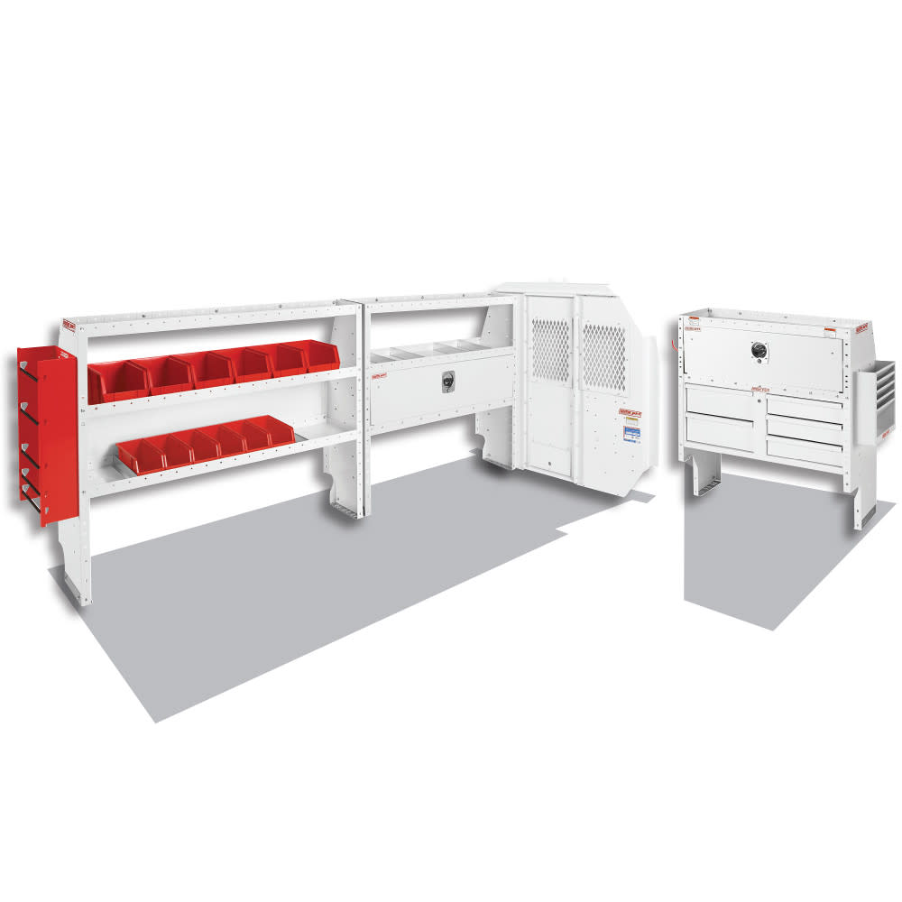 Electrical Contractor Package for Full-Size， 148 Inch Wheel Base Ford Transit Vans - Intensery