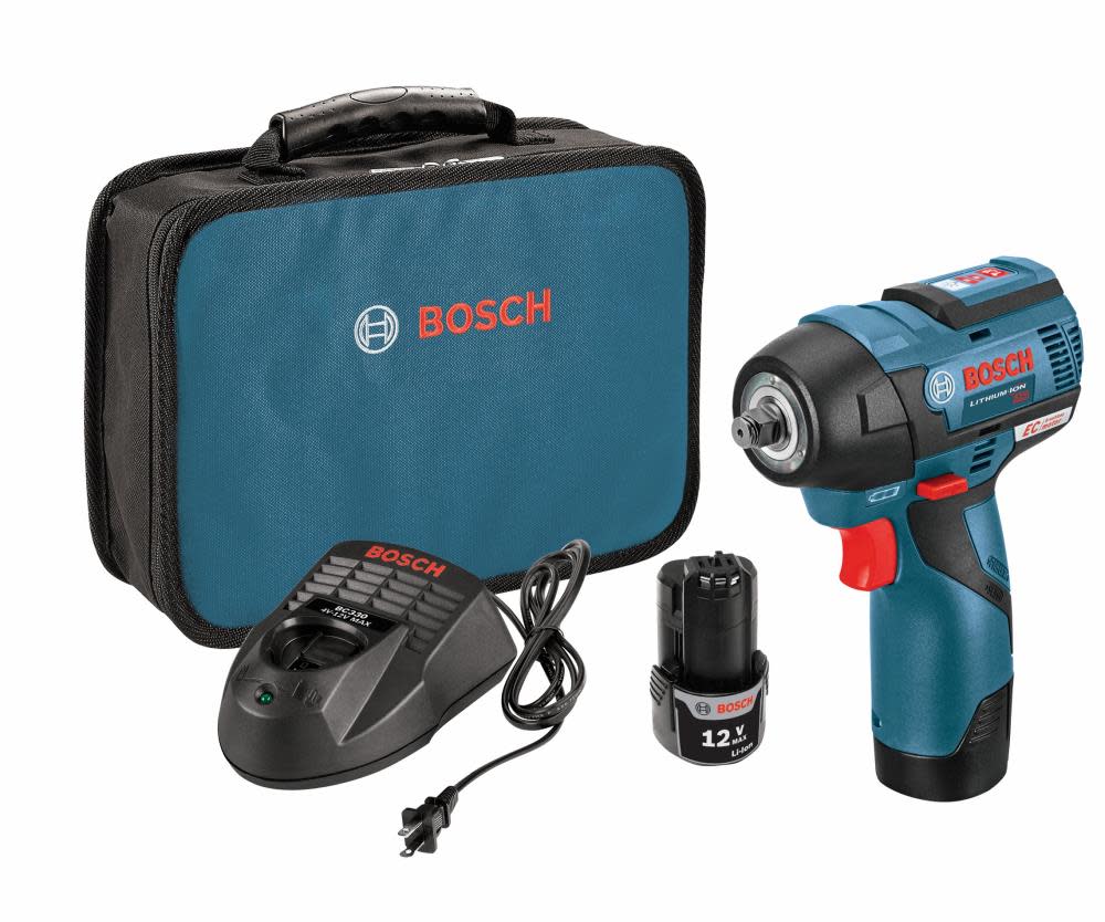 Bosch 12V MAX EC Brushless 3/8 In. Impact Wrench Kit PS82-02 from Bosch - Intensery