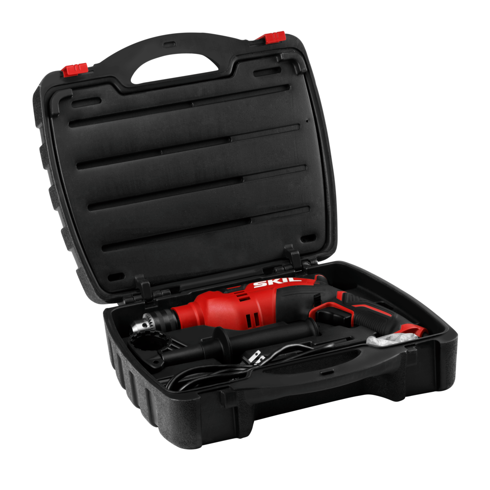 SKIL HD182002 7.5 Amp 1/2 In. Hammer Drill with 100 Piece Bit Set - Intensery