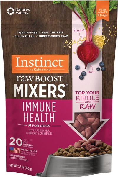 Instinct Freeze Dried Raw Boost Mixers Grain-Free Immune Health Recipe Dog Food Topper - Intensery