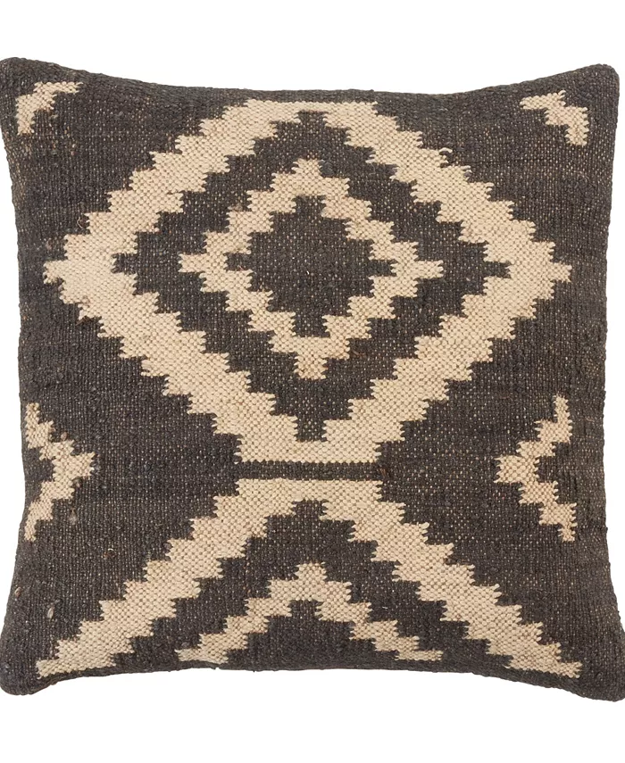 Saro Lifestyle Diamond Kilim Decorative Pillow， 20