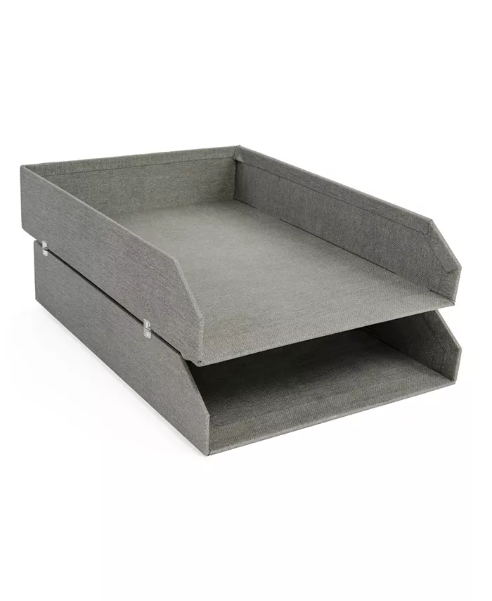 Bigso Box of Sweden Hakan Letter Tray， Set of 2 - Intensery