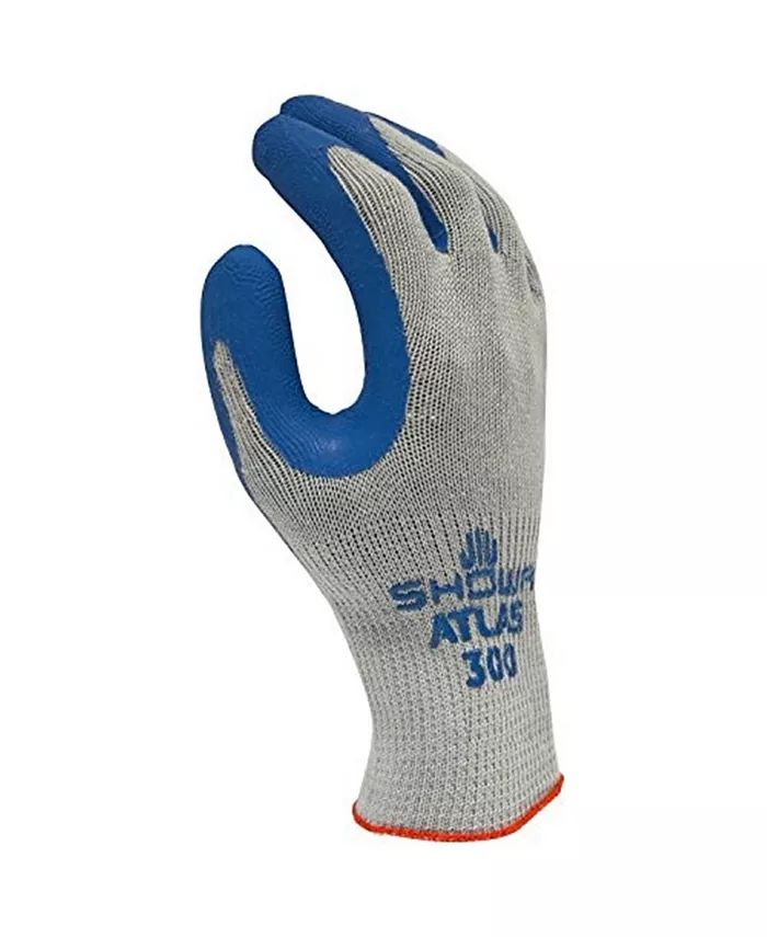 Lfs Glove SHOWA Atlas Latex Coated Glove， Grey Blue， Size XL - Intensery