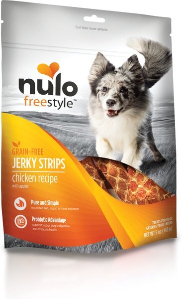 Nulo Freestyle Grain-Free Chicken Recipe With Apples Jerky Dog Treats - Intensery