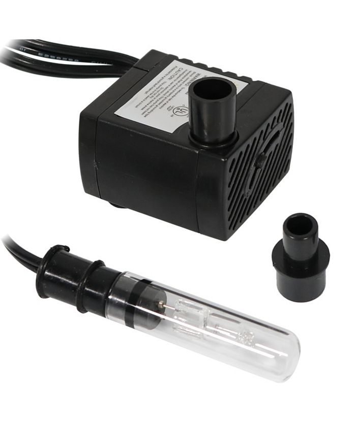Sunnydaze Decor 70 GPH 24V Electric Water Fountain Pump with Finger Light - Intensery