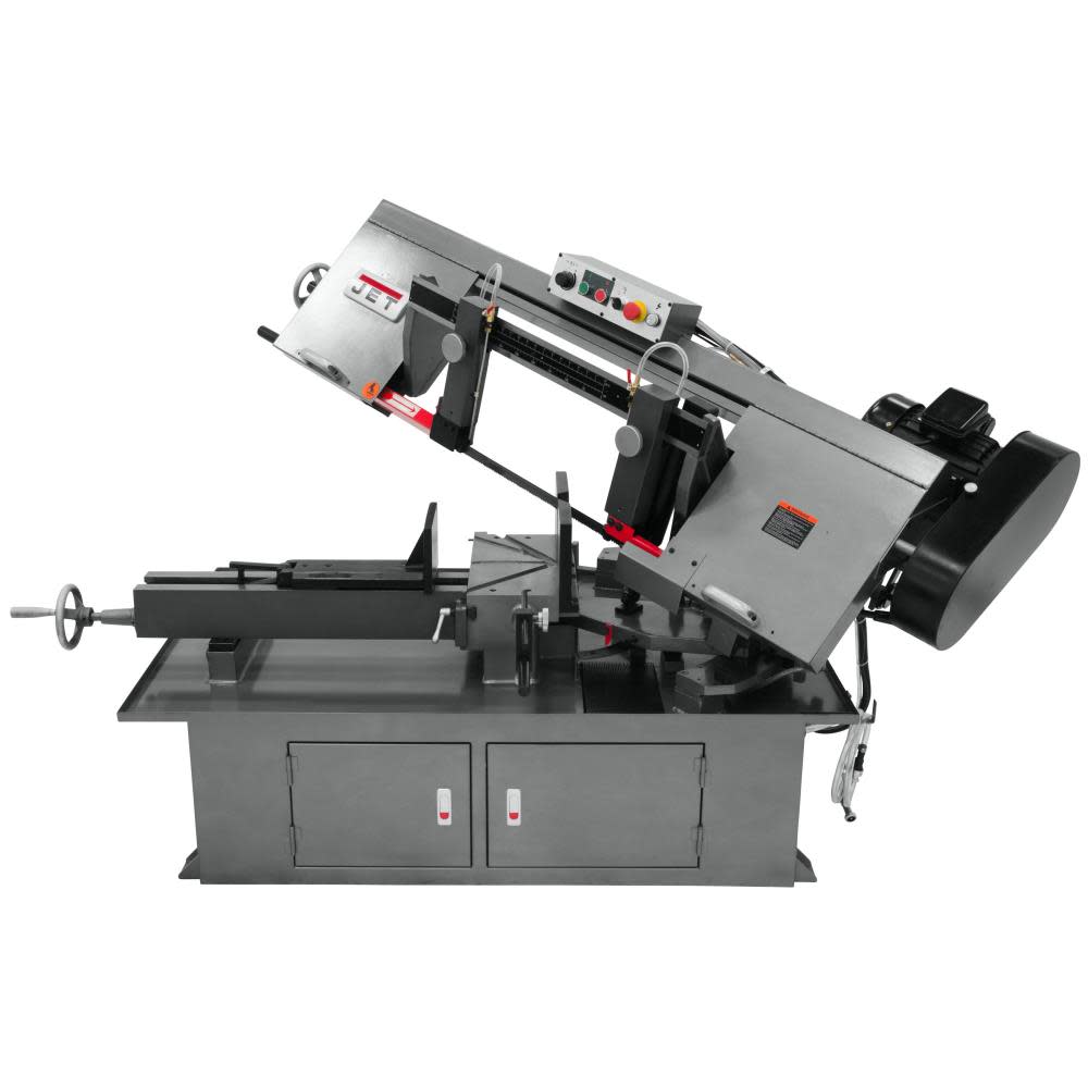 10 x 18 Horizontal Dual Mitering Bandsaw， 2 HP， 230V， 3Ph - Intensery
