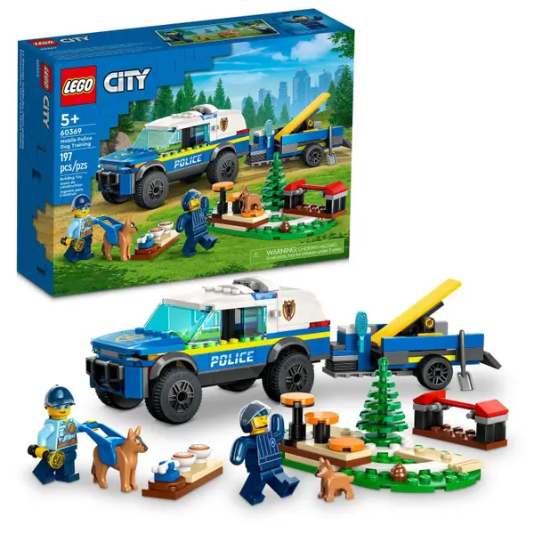 LEGO City Mobile Police Dog Training 60369 Building Toy Set - Intensery