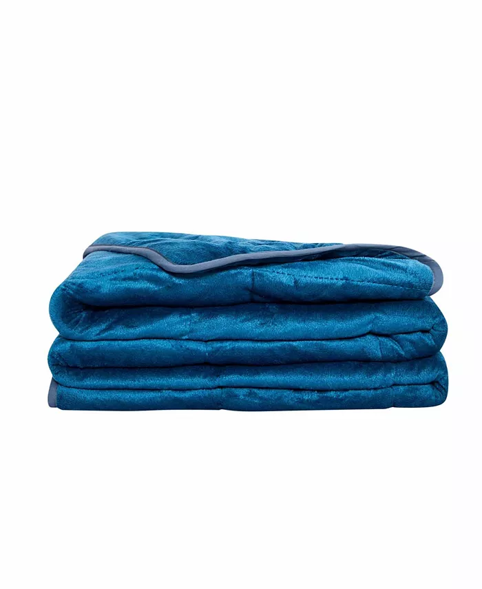 PUR CALM SILVADUR Antimicrobial Plush Mink Weighted Blanket， 15 lb - Intensery