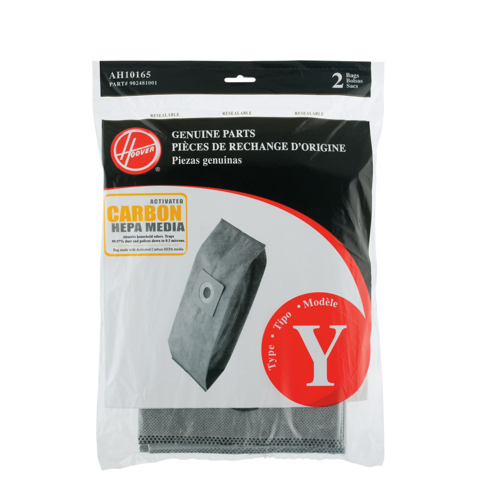 HOOVER Type Y Carbon HEPA Bag， 2 PackAH10165 - Intensery