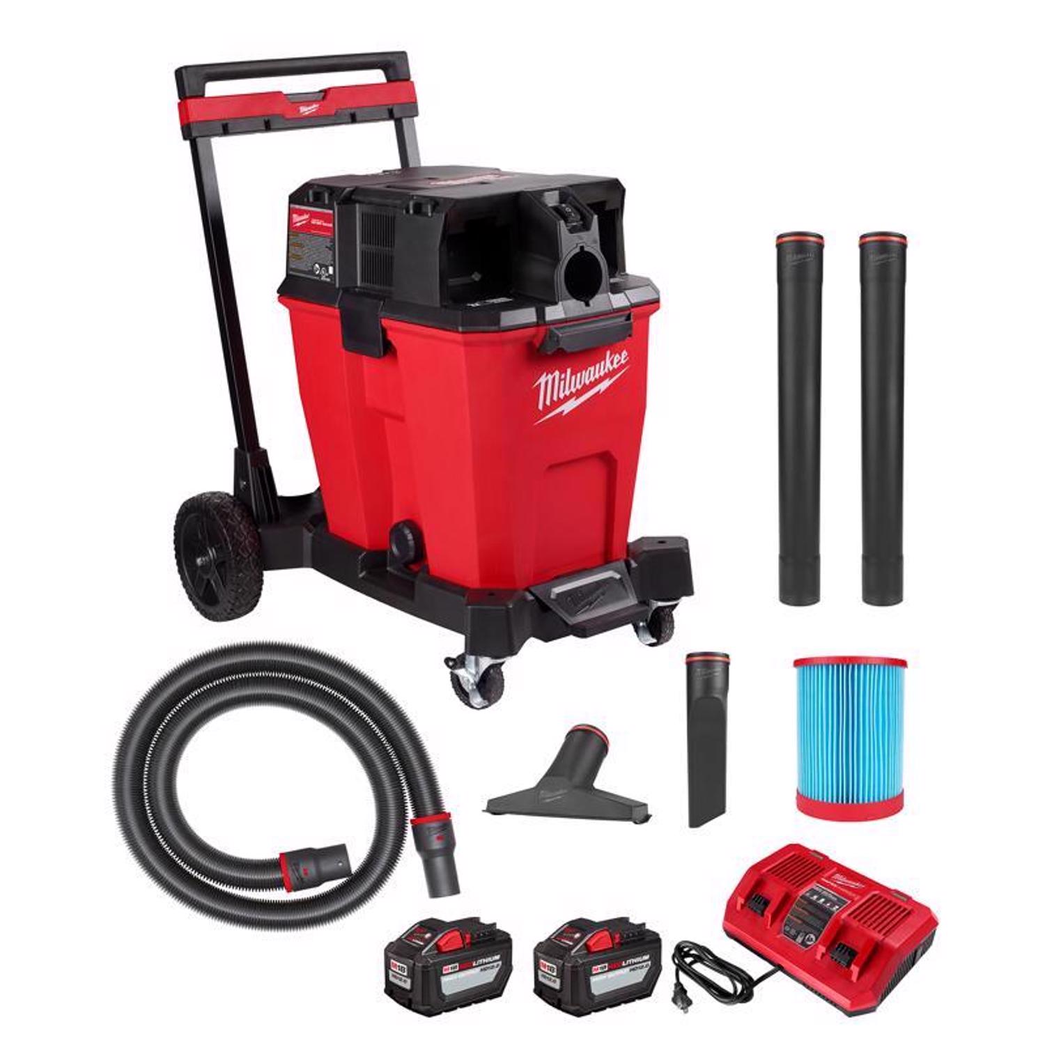 Milwaukee M18 FUEL 12 gal Cordless Wet/Dry Vacuum Kit (Battery \u0026 Charger) 4.25 HP - Intensery