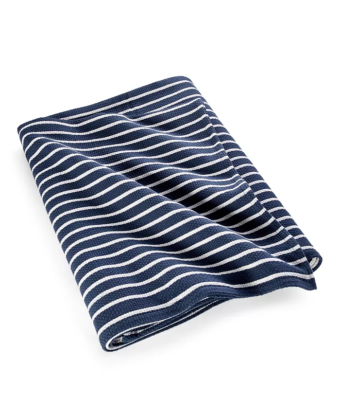 Lauren Ralph Lauren Classic Striped Weave Blanket， King - Intensery