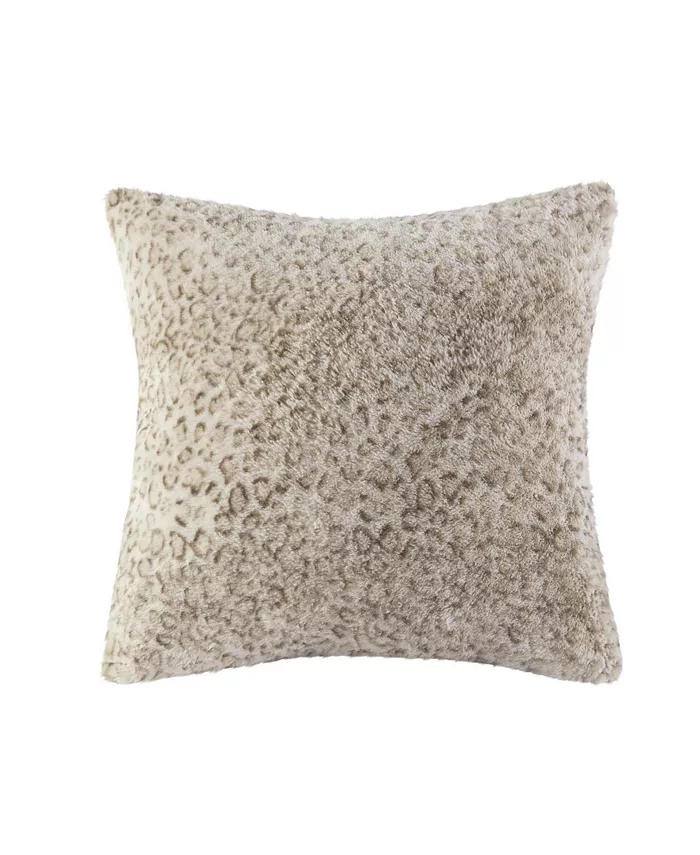 Gracie Mills Zuri Faux Fur Square Pillow - Intensery