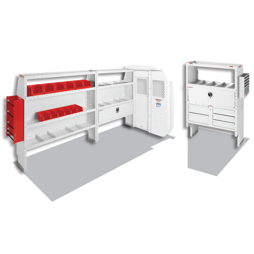 Electrical Contractor Package for Mid-Roof， 148 Inch Wheel Base Ford Transit Vans - Intensery