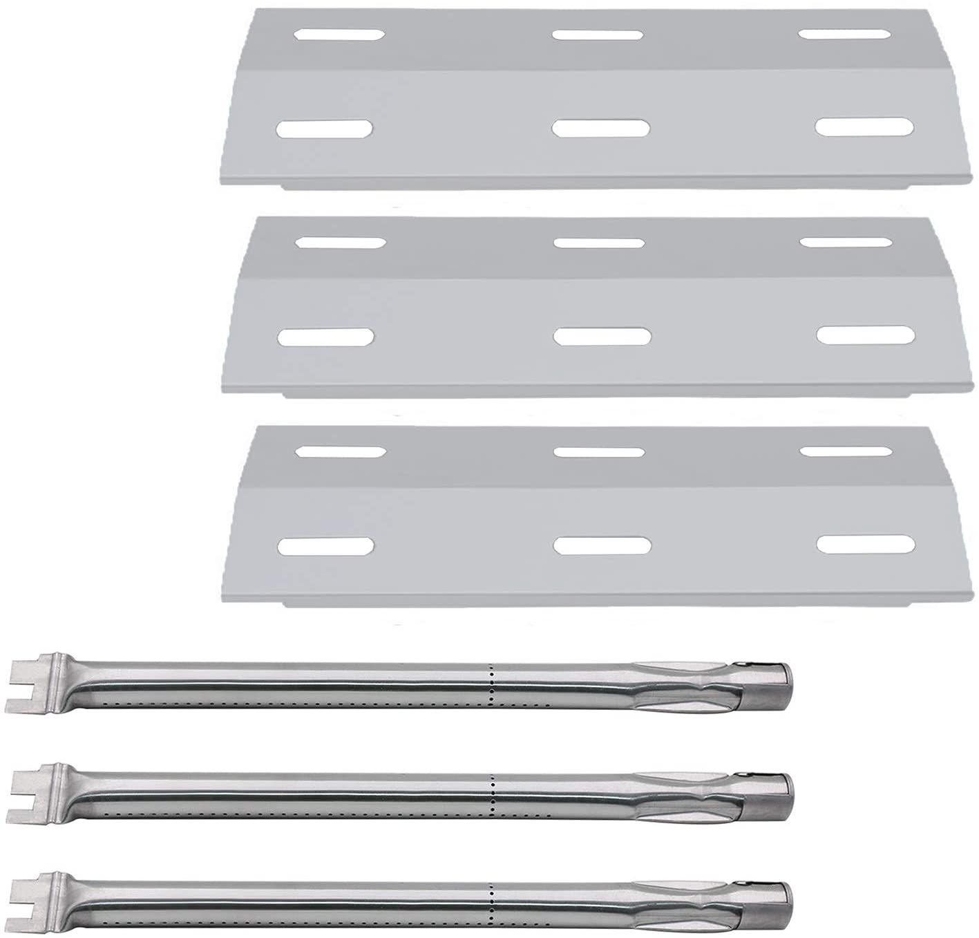 Rebuild Kit for Ducane S3200-LP, S3200-NG, S3400-LP, S3400-NG, S5200-LP, S5200-NG, S5400-LP, S5400-NG Grills, Burners & Heat Plates Set - Intensery