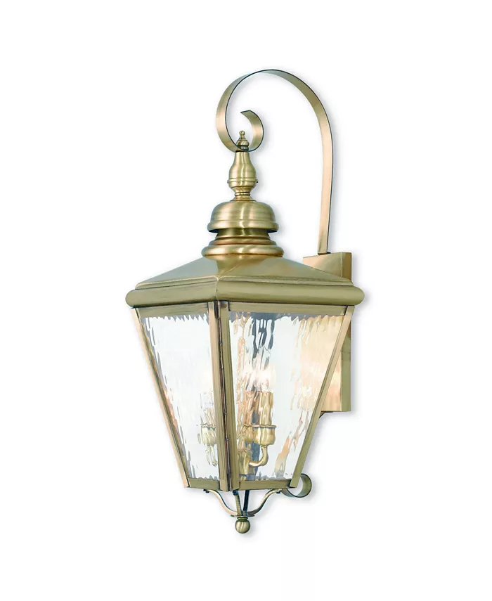 Livex Cambridge 3-Light Outdoor Wall Lantern - Intensery