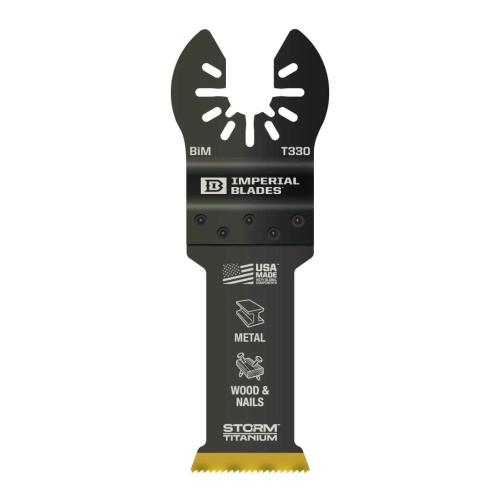 Imperial Blades One Fit 1 1/8 Storm Titanium Metal Blade 1pc - Intensery