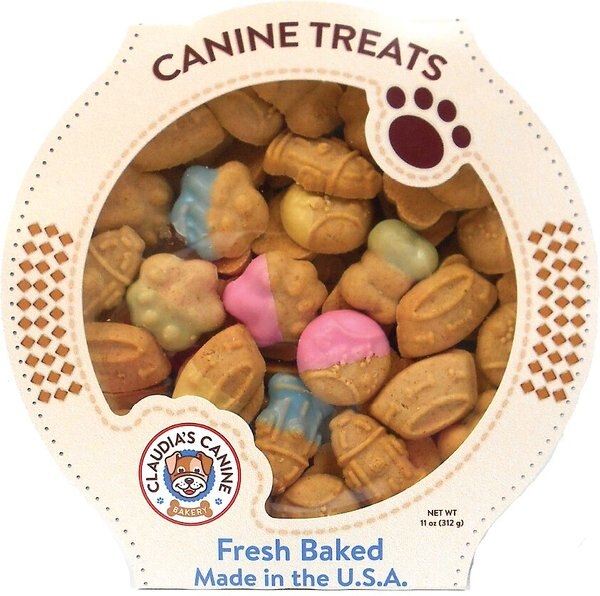 Claudia's Canine Bakery K-9's Favorite Things Peanut Butter Baked Dog Treats - Intensery