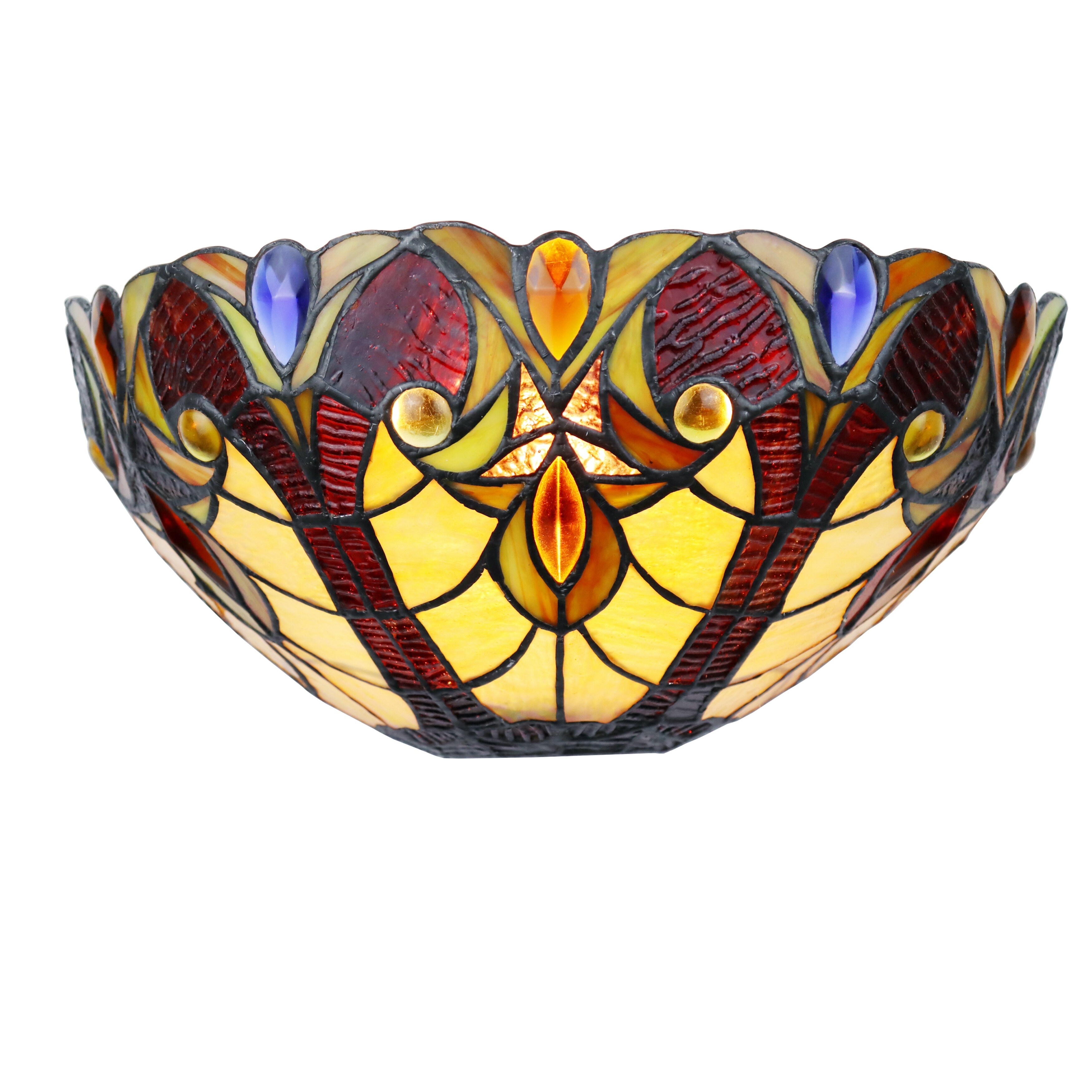 Tiffany Victorian Design 1-light Dark Bronze Wall Sconce - Intensery
