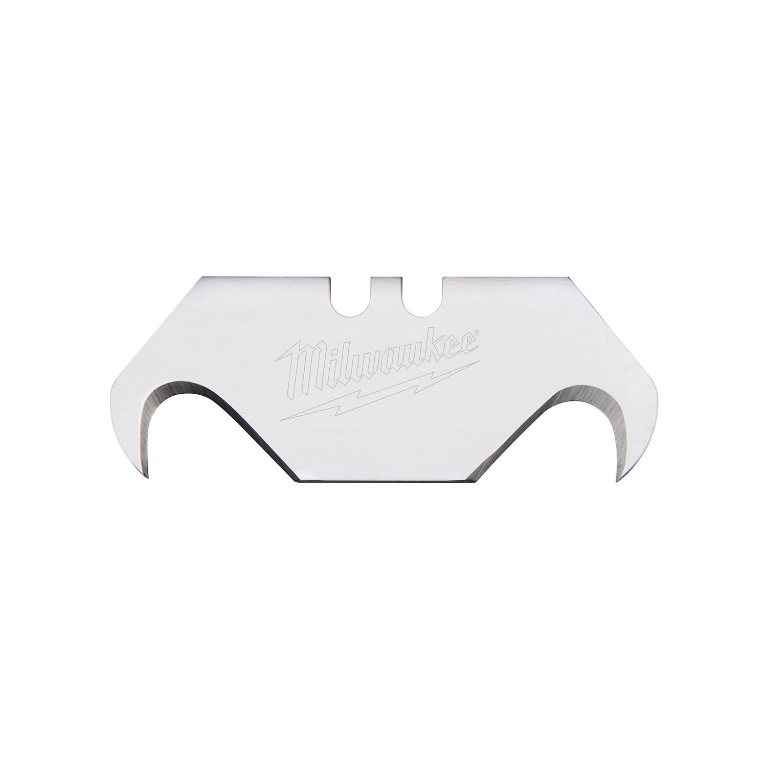 Milwaukee Micro Carbide Metal Roofing Hook Utility Blade 2-3/8 in. L 5 pc - Intensery