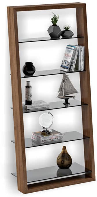BDI Eileen 5156 Natural Walnut Bookshelf - Intensery
