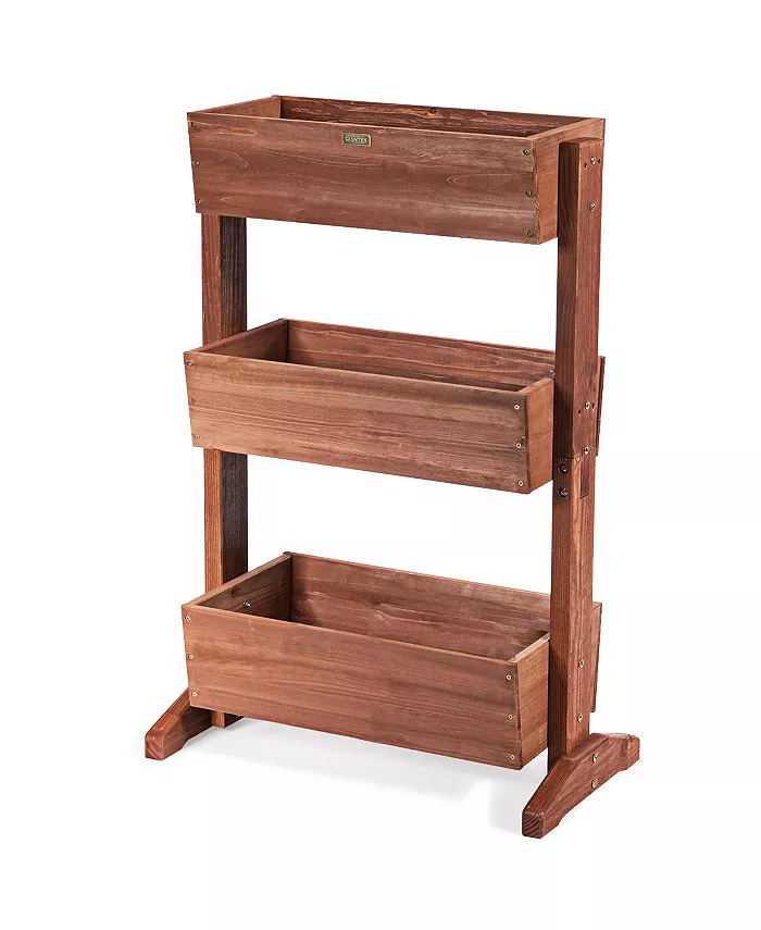 Costway 3-Tier Raised Garden Bed Vertical Freestanding Elevated Planter - Intensery