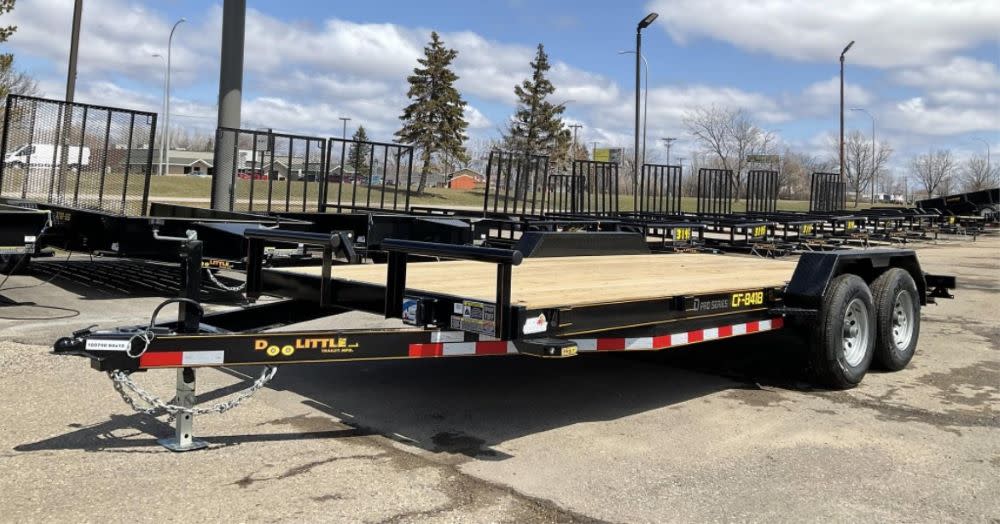 Doolittle 84 x 18and#8242; Equipment Trailer with Dove Tail 2022 Black - Intensery