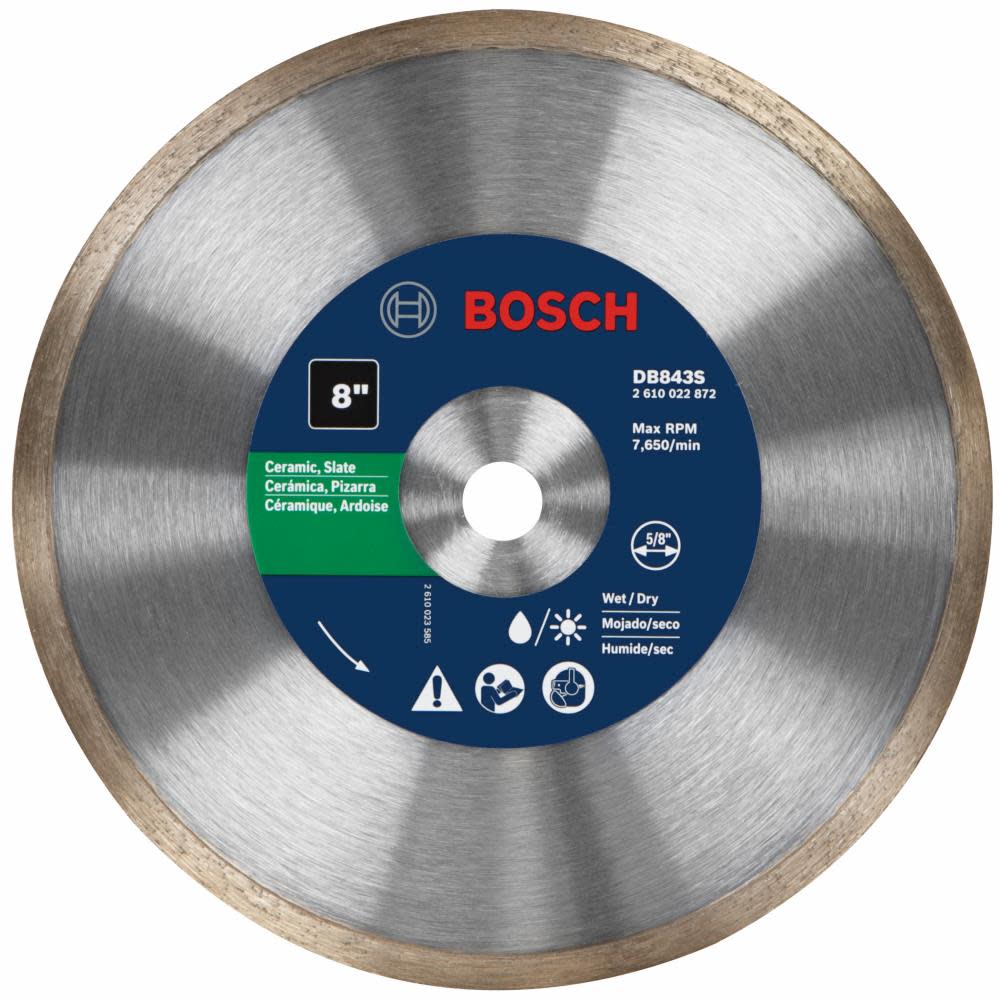 Bosch 8 Standard Continuous Rim Diamond Blade for Clean Cuts - Intensery