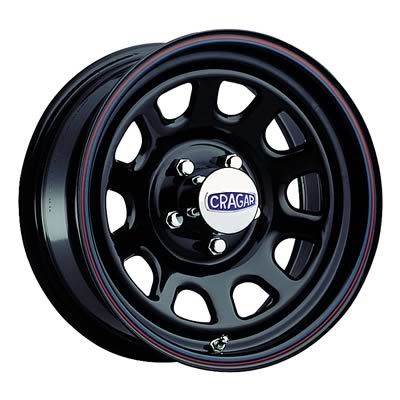 Cragar 1627601565B Cragar Black D Window Wheels - Intensery