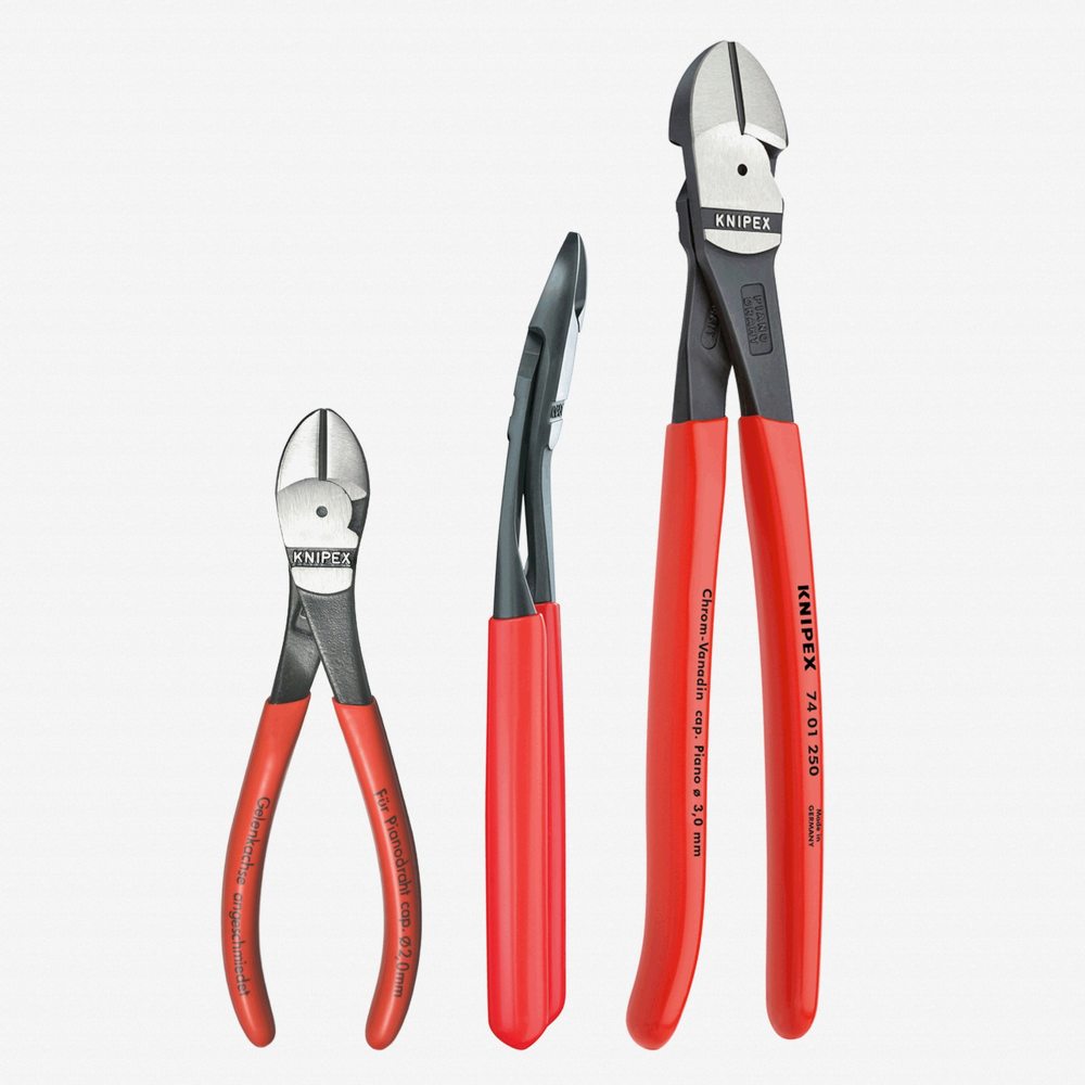 Knipex Diagonal Cutter Set High Leverage 3pc - Intensery