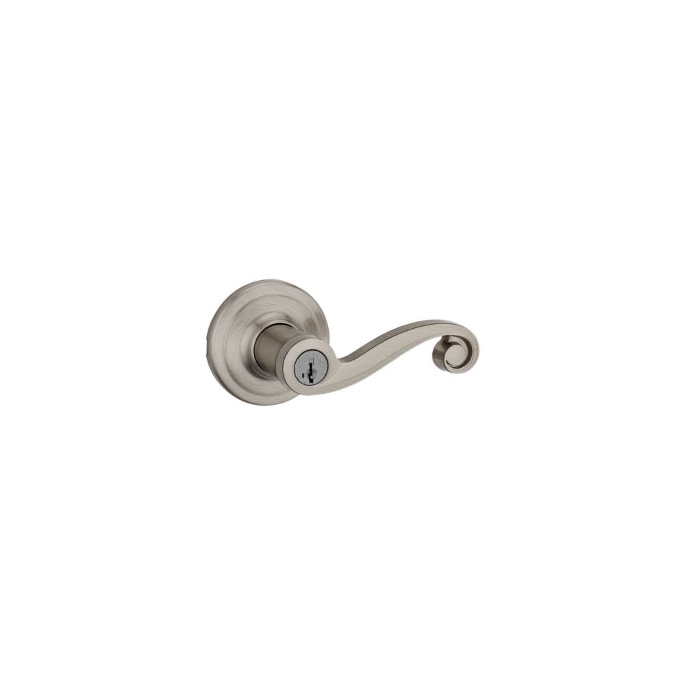 Satin Nickel Signature Series Keyed Entry Lido Door Lever - Intensery