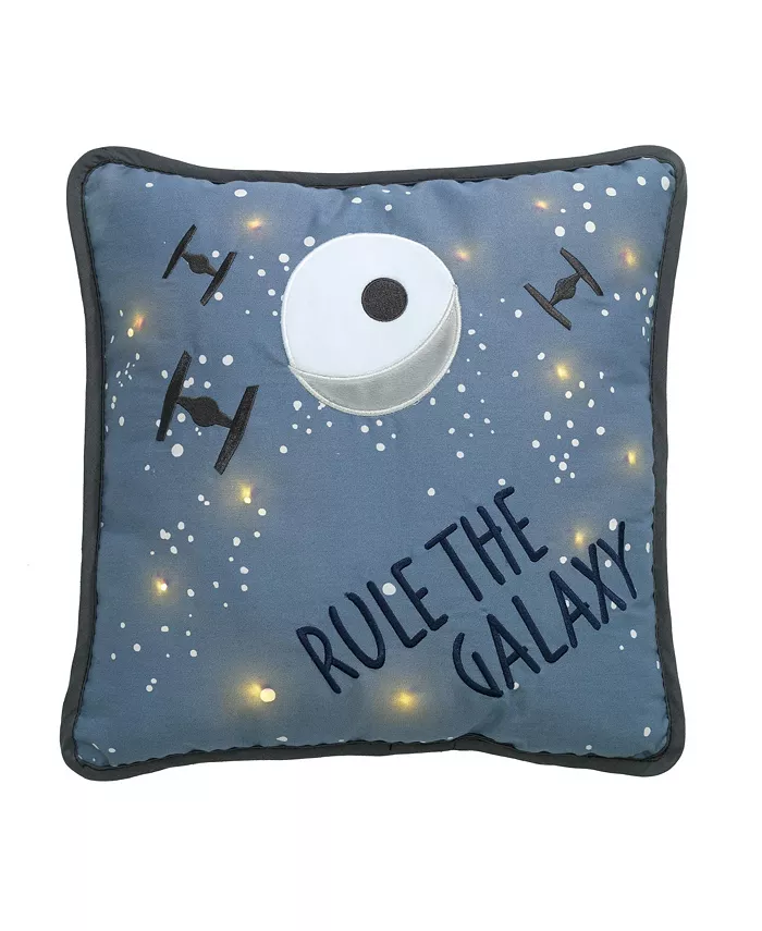 Lambs Ivy Star Wars Signature Galaxy LED Light-Up Decorative Throw Pillow - Intensery