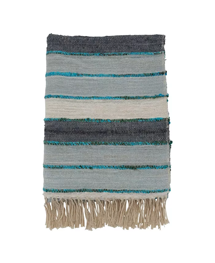 Saro Lifestyle Striped Design Throw Blanket - Intensery