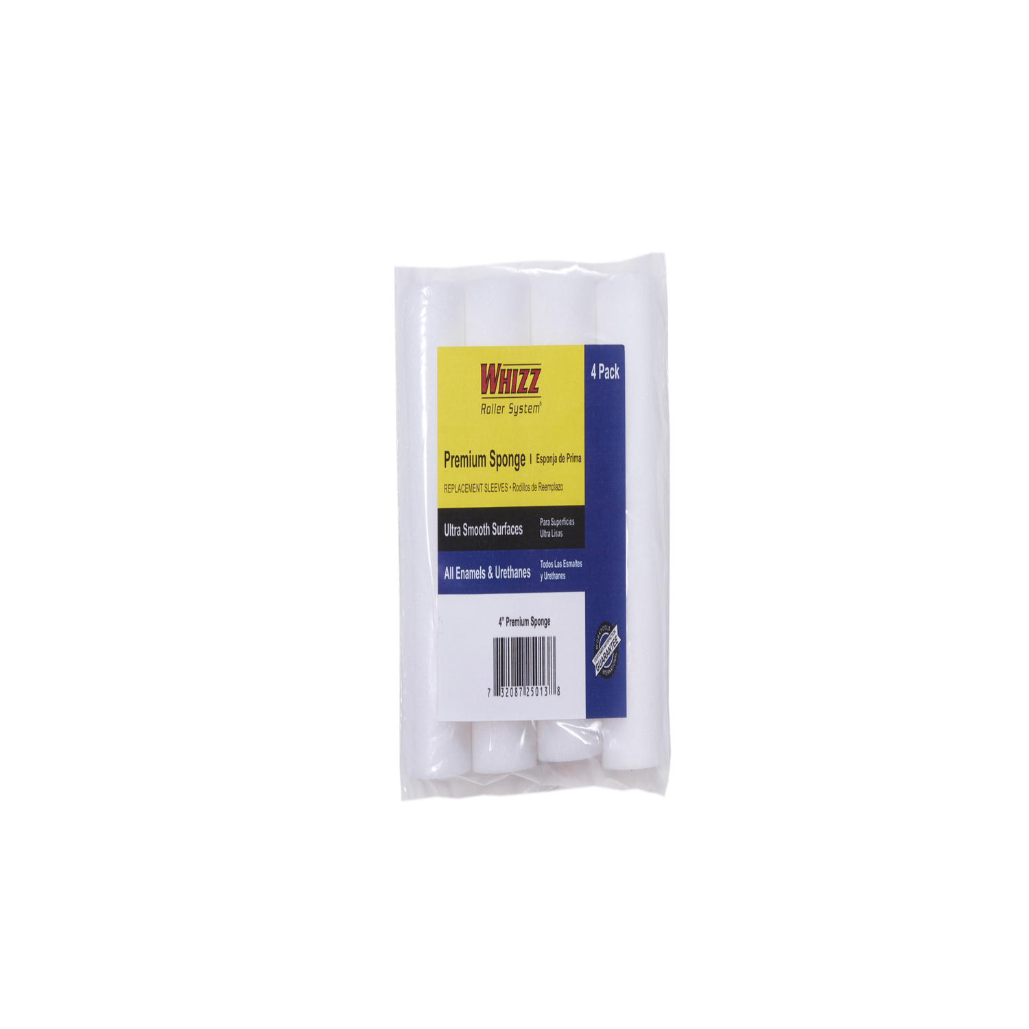 Whizz Sponge 4 in. W X 1/2 in. Mini Paint Roller Cover 4 pk - Intensery