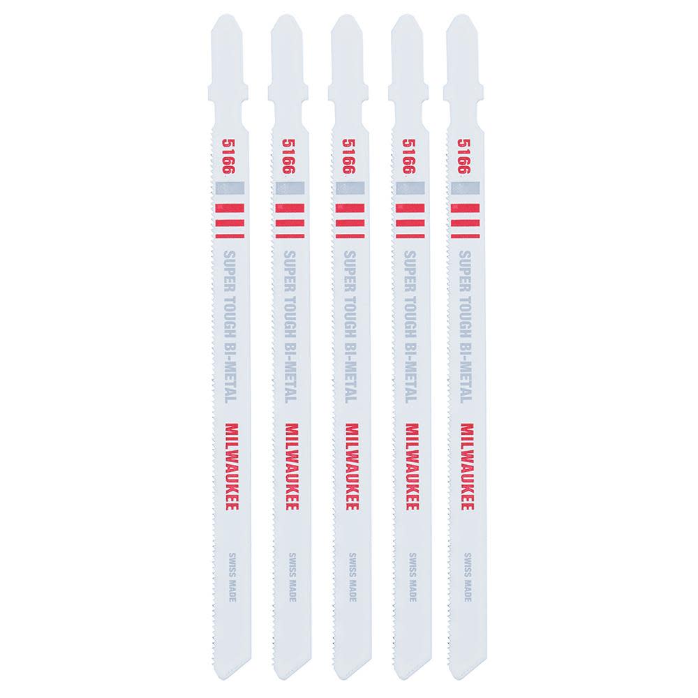 Milwaukee 5-1/4 in. 24 TPI Bi-Metal Jig Saw Blade 5PK 48-42-5166 from Milwaukee - Intensery