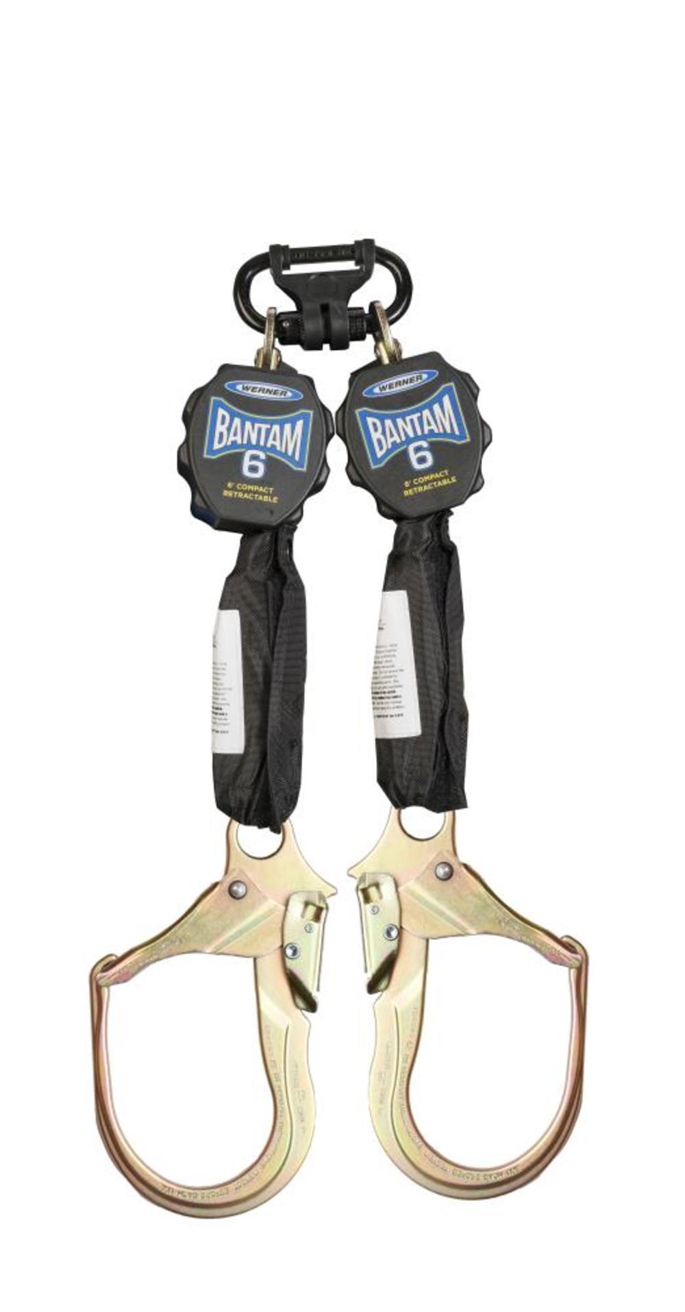 6 Ft. Bantam Twinleg Self-Retracting Lifeline w/Steel Rebar - Intensery