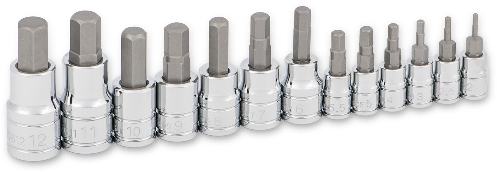 Titan Tools 16124 Titan 13-Piece Metric Hex Bit Socket Sets - Intensery