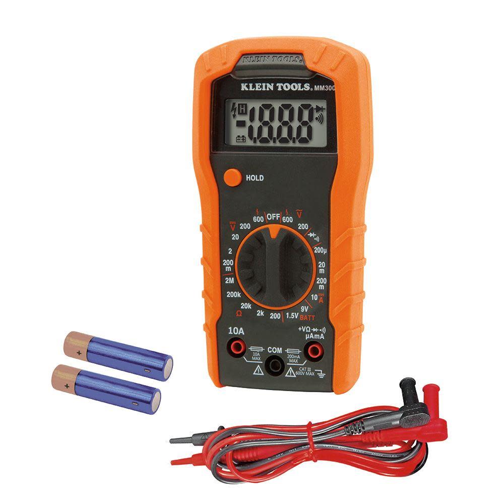 Klein Tools Digital Multimeter Manual 600V MM300 from Klein Tools - Intensery