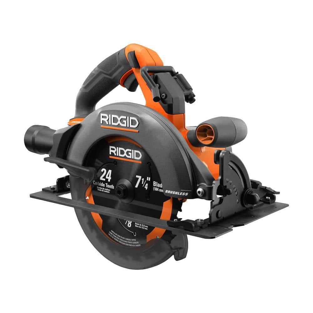 RIDGID 18V Brushless Cordless 7-1/4 in. Circular Saw (Tool Only) R8657B - Intensery