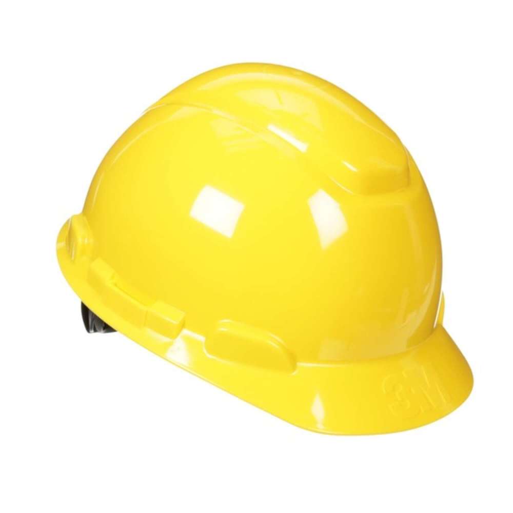3M Yellow Ratchet Adjustment Non Vented Hard Hat - Intensery